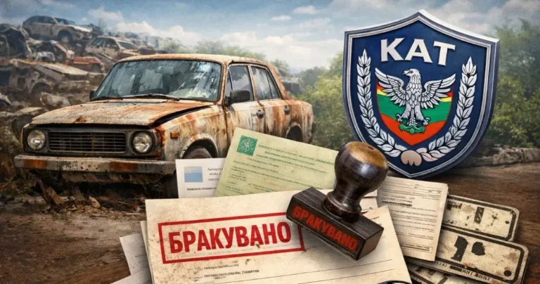 Бракуване на наследен автомобил без талони и номера