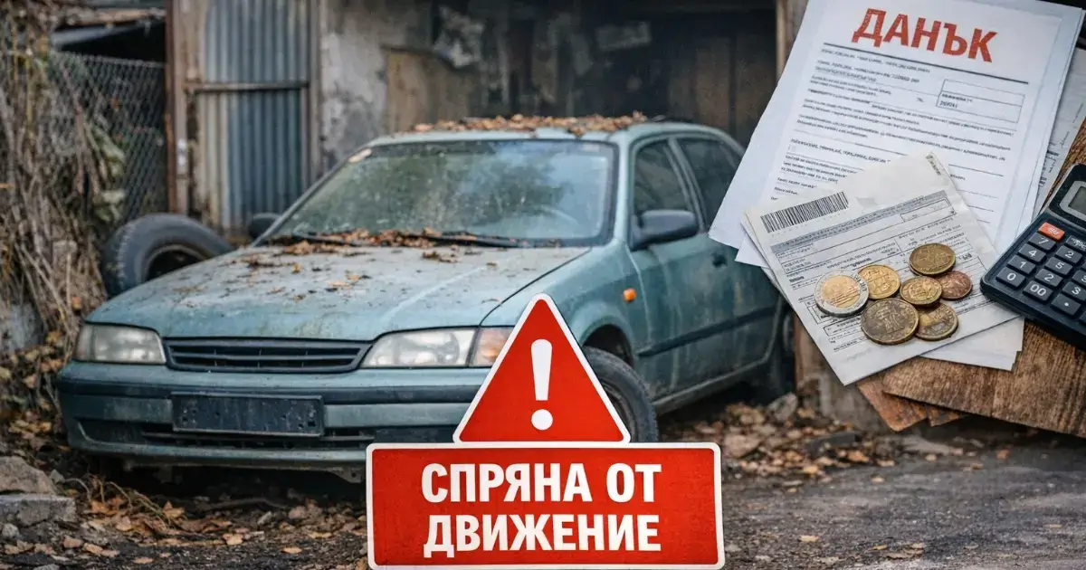 данък за спряно от движение МПС